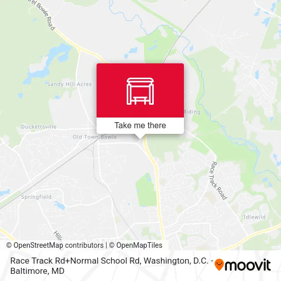 Race Track Rd+Normal School Rd map