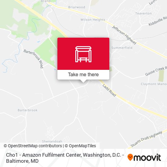 Cho1 - Amazon Fulfilment Center map