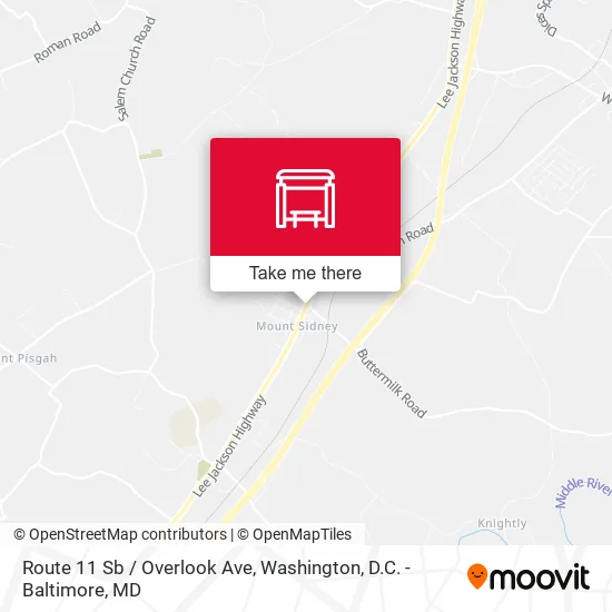 Route 11 Sb / Overlook Ave map