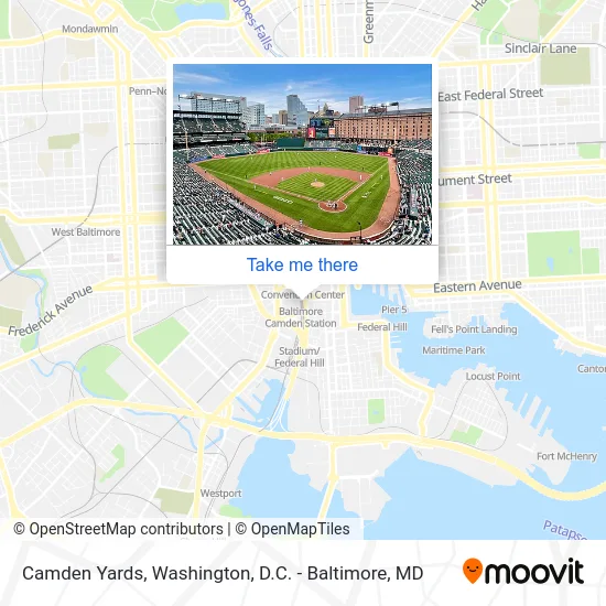 Mapa de Camden Yards