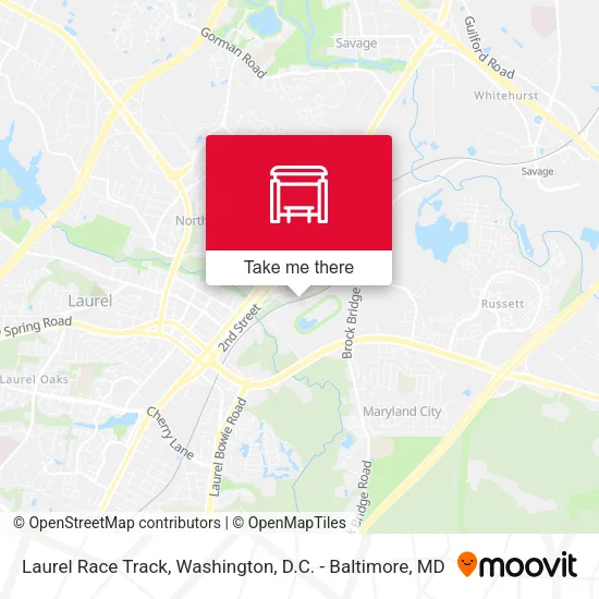 Mapa de Laurel Race Track