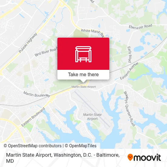 Martin State Airport map
