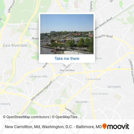 New Carrollton, Md map