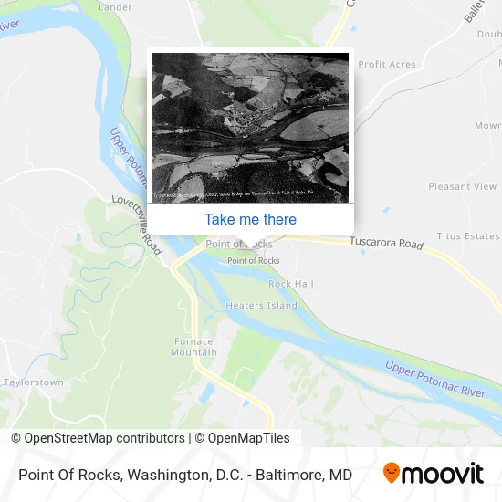 Point Of Rocks map