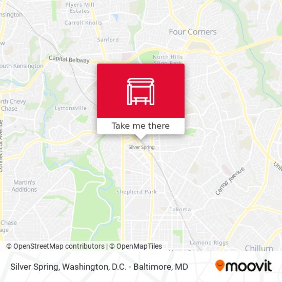 Silver Spring map
