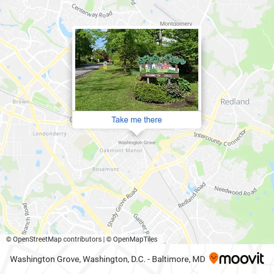 Mapa de Washington Grove