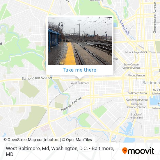 Mapa de West Baltimore, Md