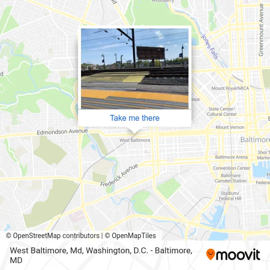 West Baltimore, Md map