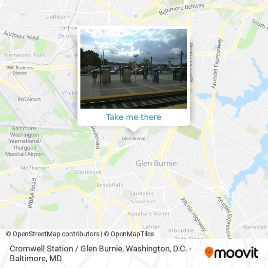 Mapa de Cromwell Station / Glen Burnie