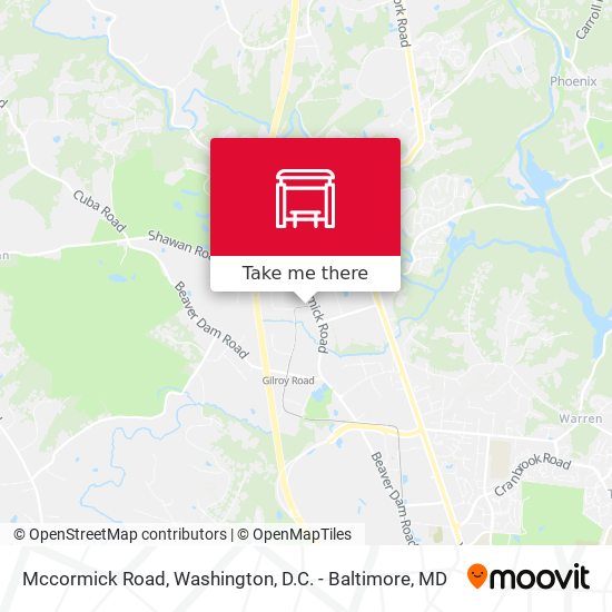 Mapa de Mccormick Road