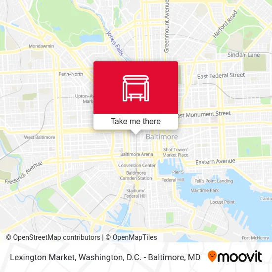 Lexington Market map