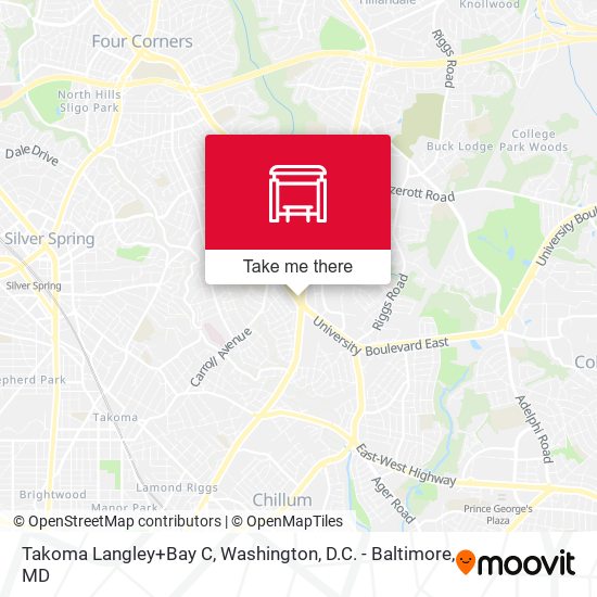 Mapa de Takoma Langley+Bus Bay C