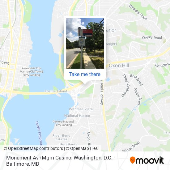 Mapa de Monument Av+Mgm Casino