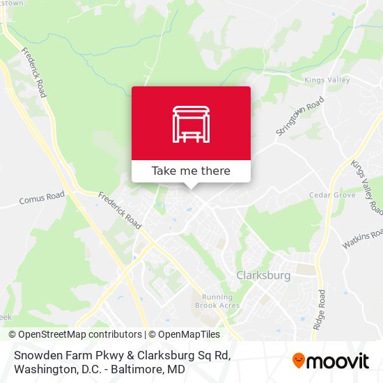 Snowden Farm Pkwy & Clarksburg Sq Rd map