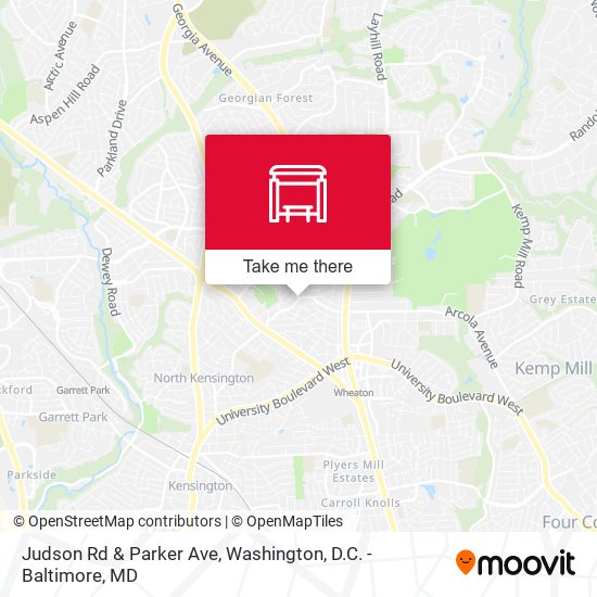 Mapa de Judson Rd & Parker Ave