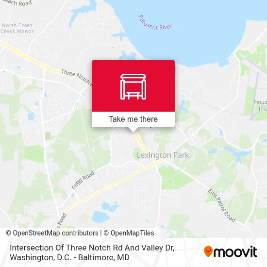 Intersection Of Three Notch Rd And Valley Dr map