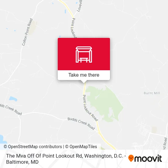 The Mva Off Of Point Lookout Rd map