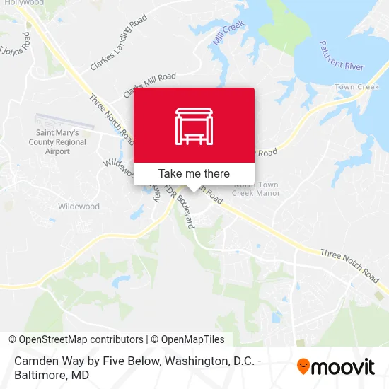 Camden Way by Five Below map