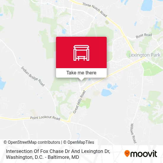Intersection Of Fox Chase Dr And Lexington Dr map
