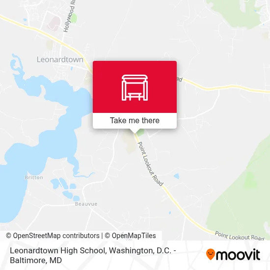Leonardtown High School map