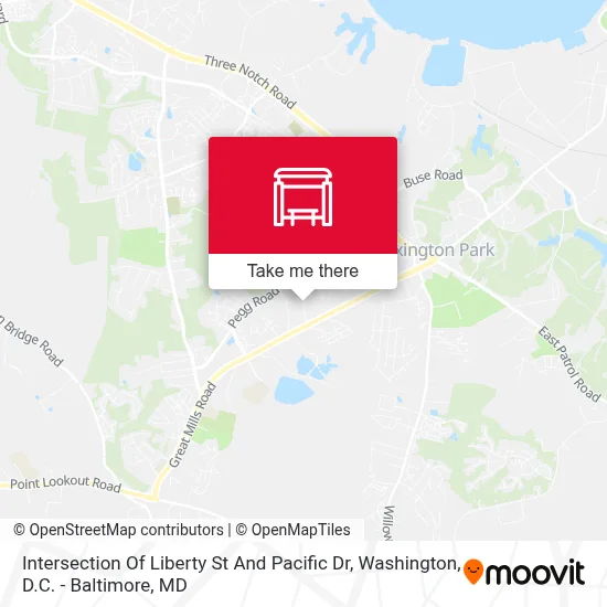 Intersection Of Liberty St And Pacific Dr map
