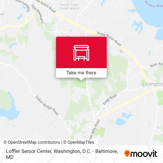 Loffler Senior Center map