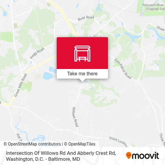 Intersection Of Willows Rd And Abberly Crest Rd map