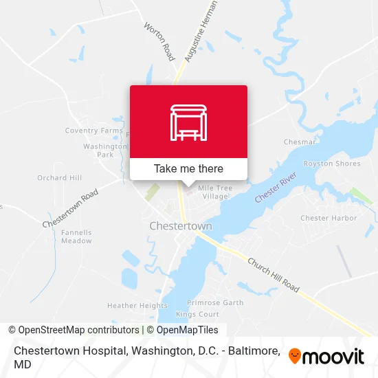 Chestertown Hospital map