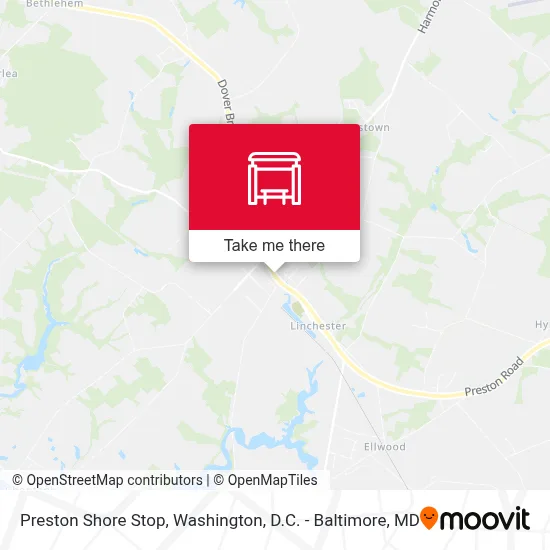 Preston Shore Stop map