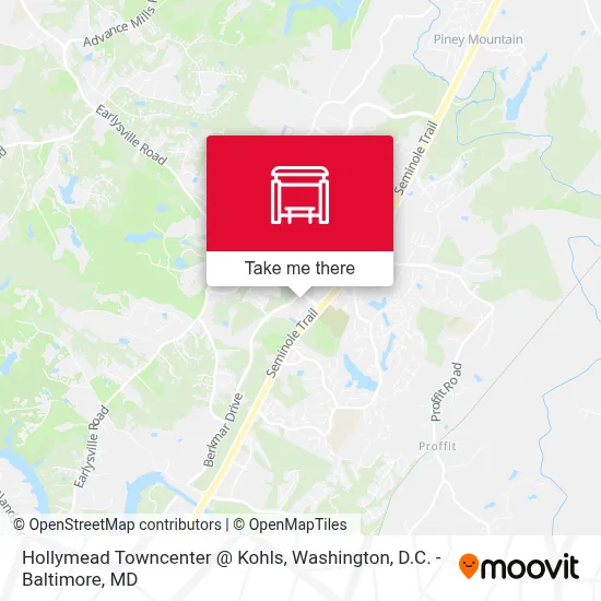 Hollymead Towncenter @ Kohls map