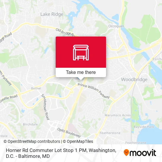 Mapa de Horner Rd Commuter Lot Stop 1 PM
