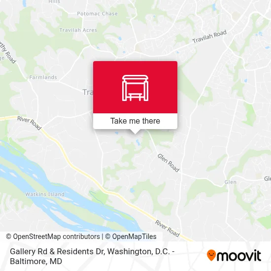 Gallery Rd & Residents Dr map