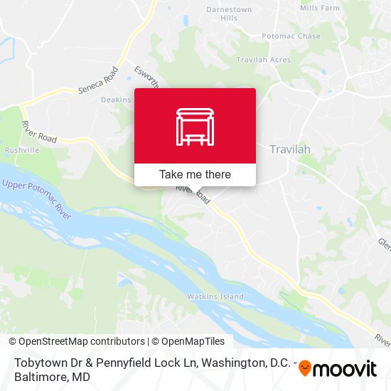 Tobytown Dr & Pennyfield Lock Ln map