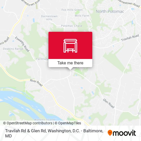 Mapa de Travilah Rd & Glen Rd