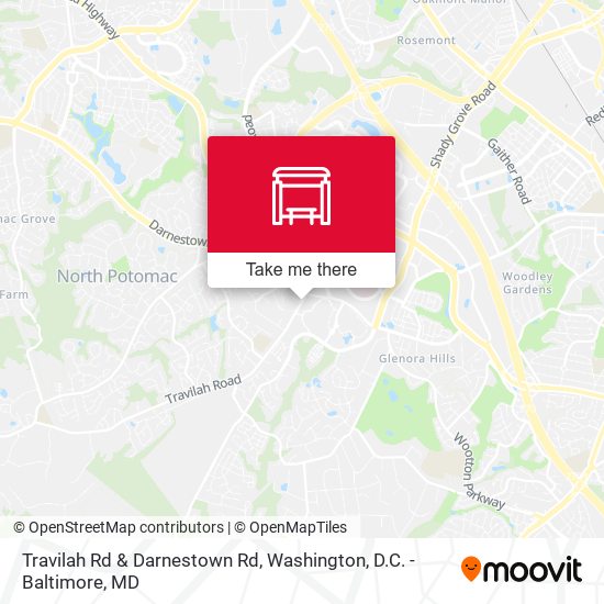 Travilah Rd & Darnestown Rd map