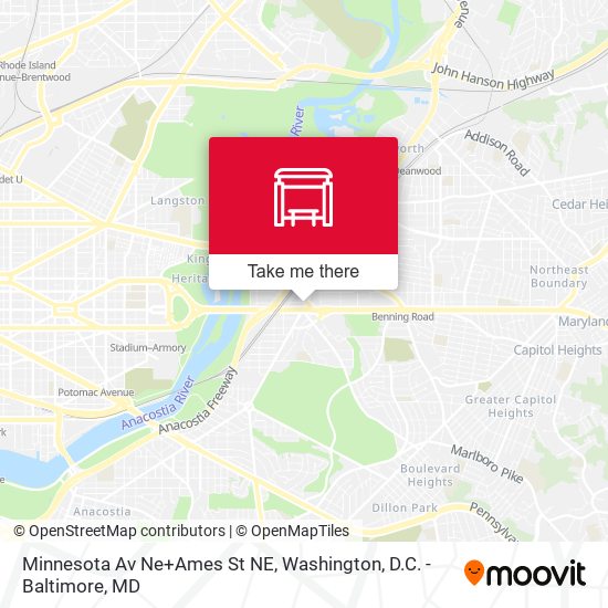 Mapa de Minnesota Av Ne+Ames St NE