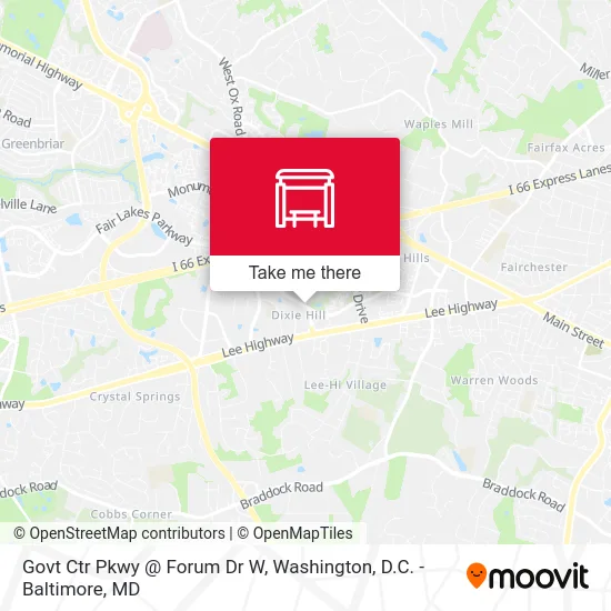 Govt Ctr Pkwy @ Forum Dr W map