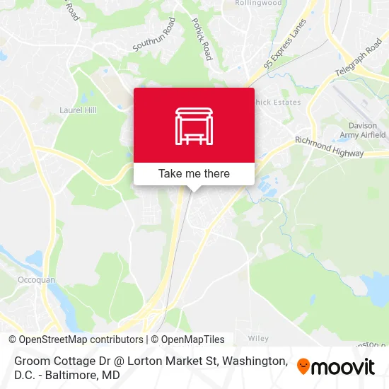 Groom Cottage Dr @ Lorton Market St map