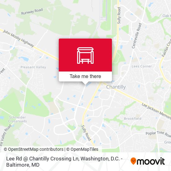 Lee Rd @ Chantilly Crossing Ln map