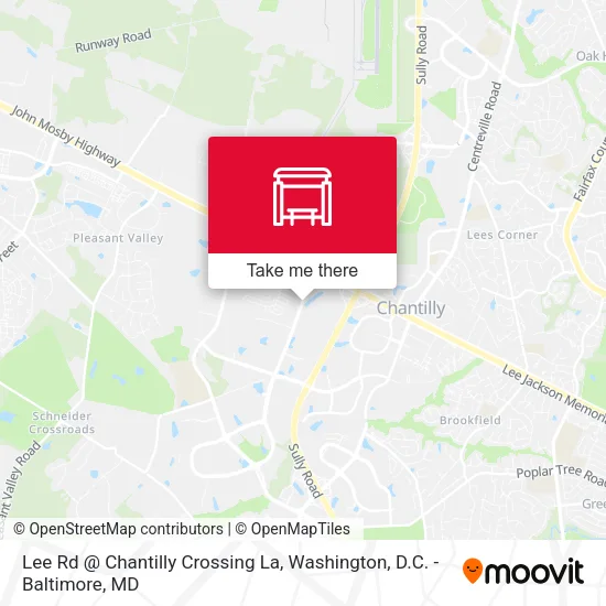 Lee Rd @ Chantilly Crossing La map