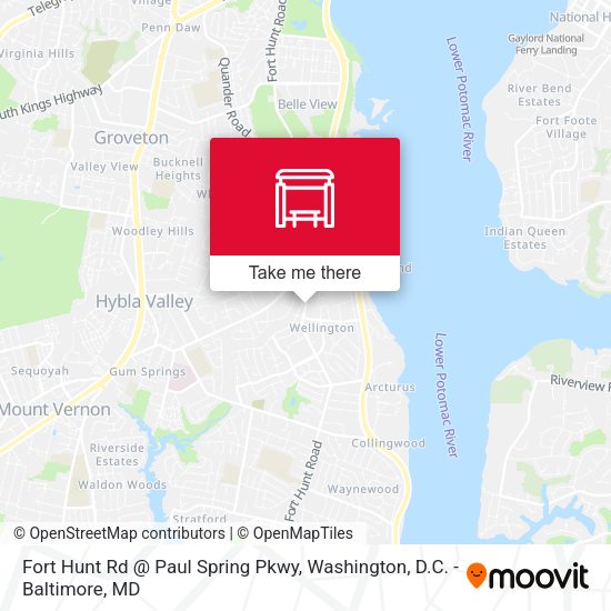 Fort Hunt Rd @ Paul Spring Pkwy map