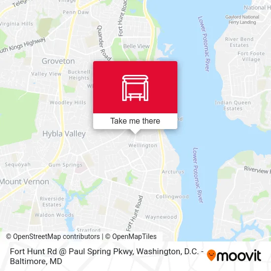 Fort Hunt Rd @ Paul Spring Pkwy map