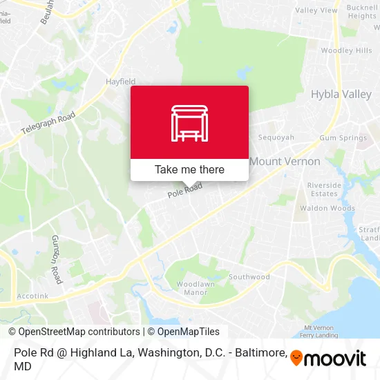 Pole Rd @ Highland La map