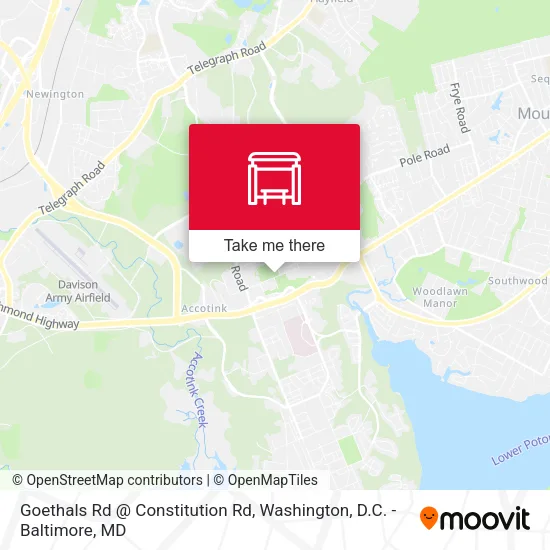 Goethals Rd @ Constitution Rd map