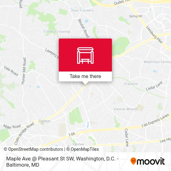 Maple Ave @ Pleasant St SW map