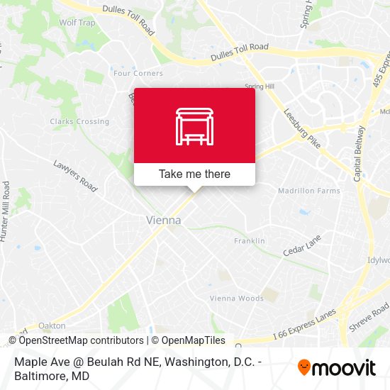Maple Ave @ Beulah Rd NE map