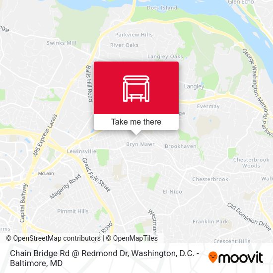Chain Bridge Rd @ Redmond Dr map