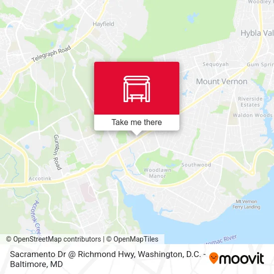 Sacramento Dr @ Richmond Hwy map