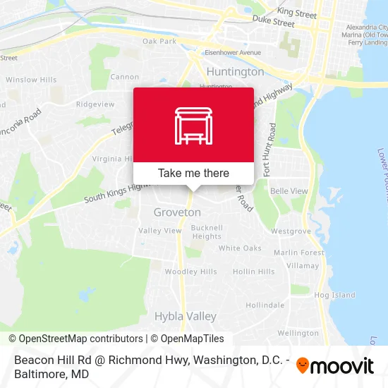 Beacon Hill Rd @ Richmond Hwy map