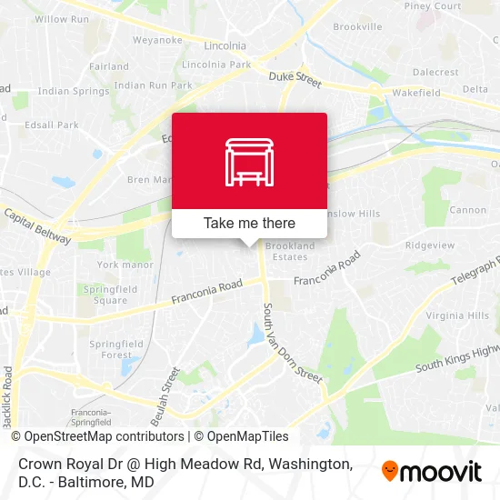 Crown Royal Dr @ High Meadow Rd map